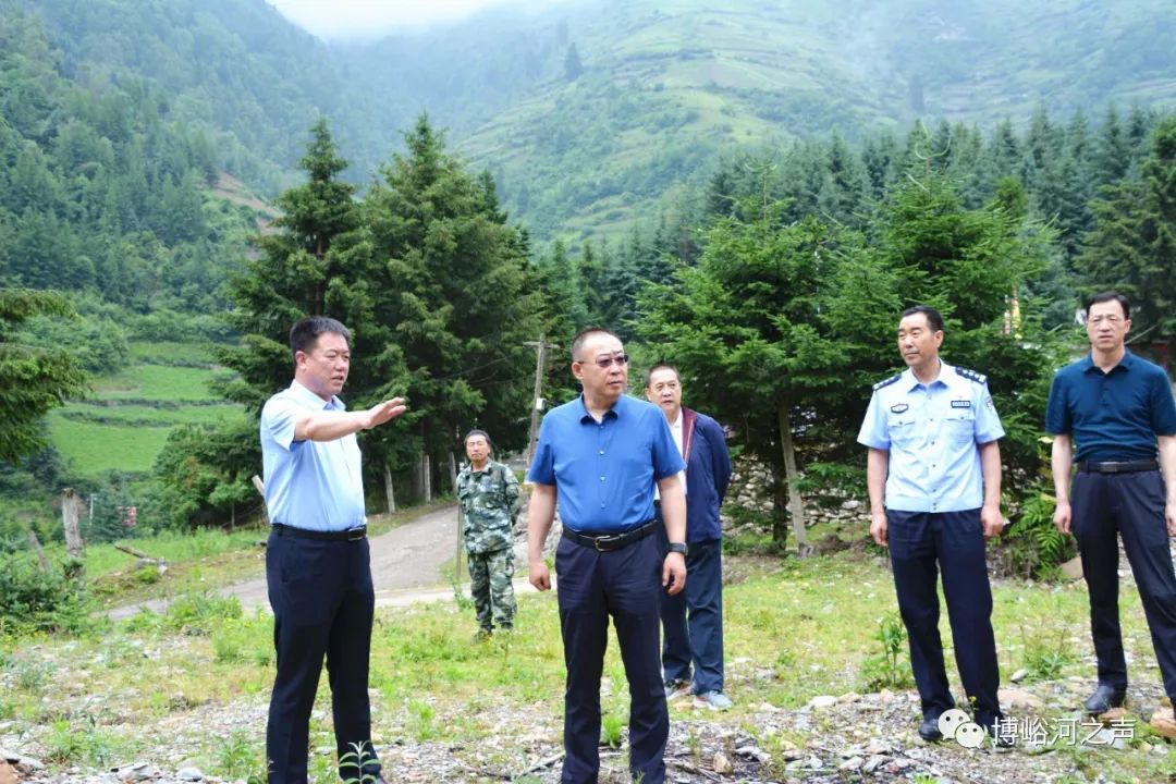 何建平调研博峪河管护中心“三抓三促”行动工作