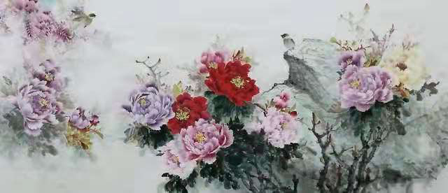 国画牡丹(作者:刘忠)